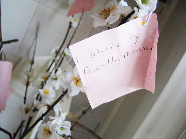 Glasgow Women's Library: the volunteer tree!