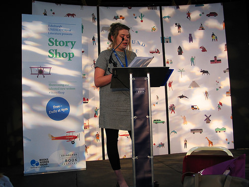 Alison Gibson reading at Storyshop